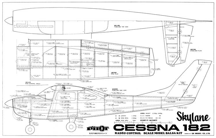 Cessna 182 Skylane Plans - AeroFred - Download Free Model 