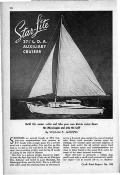 Starlite model airplane plan
