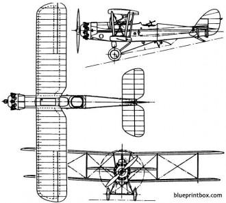 de havilland dh56 hyena 1925 england model airplane plan