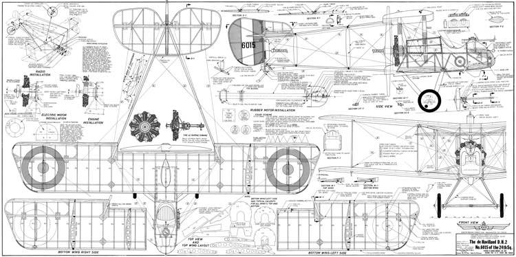 Airco DH 2 model airplane plan