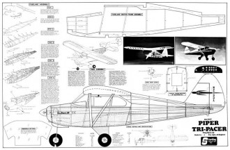Piper Tri-Pacer model airplane plan