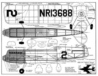 1938 Wittmans Bonzo Modernistic Models model airplane plan