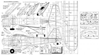 Taylorcraft O-57 model airplane plan