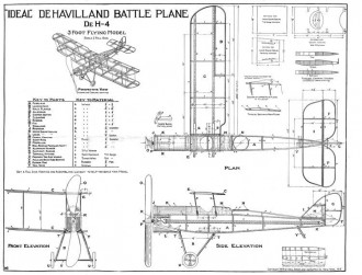 DH-4 by Ideal model airplane plan