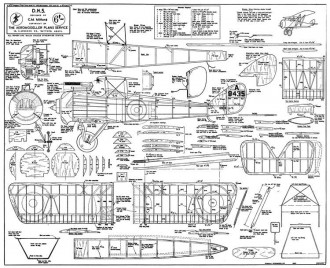 D.H.5. model airplane plan