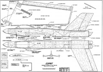 Esprit 58in model airplane plan