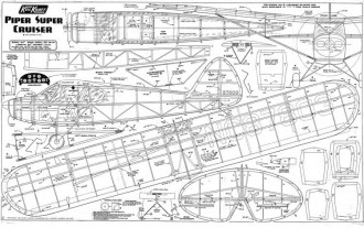 Piper Super Cruiser model airplane plan