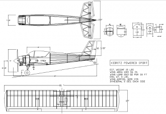 Kioritz Powered Sport model airplane plan