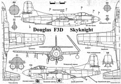douglas f3d skyknight 2 model airplane plan