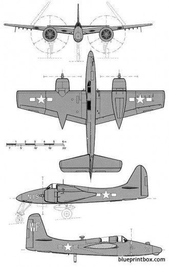 grumman f7f 2n 3n tigercat 2 model airplane plan