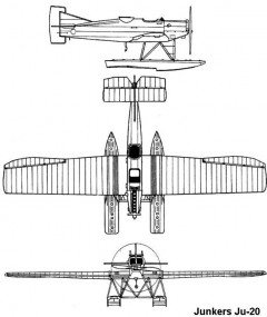 ju20 3v model airplane plan