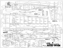 Akro 804m model airplane plan