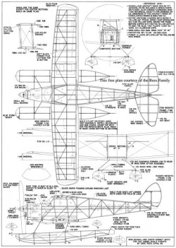 DH87b Hornet Moth model airplane plan