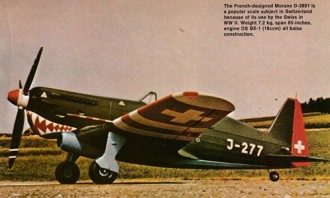 Morane D-3801 model airplane plan