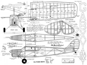 Puss Moth model airplane plan