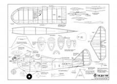 Buhl Pup 50% of original plan scale model airplane plan