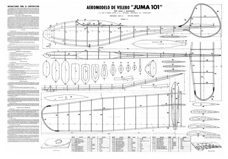Juma 101 model airplane plan