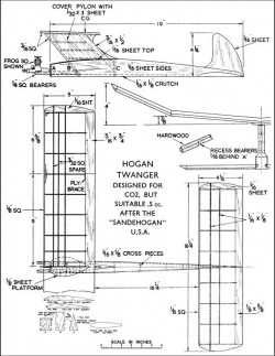 Hogan Twanger. model airplane plan