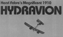 Hydravion model airplane plan