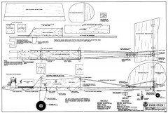 Kwik Stick I and III model airplane plan