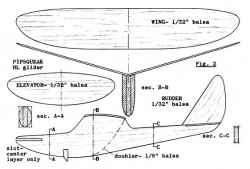 Pipsqueak model airplane plan