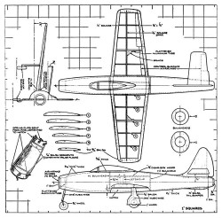 Thunderjet model airplane plan
