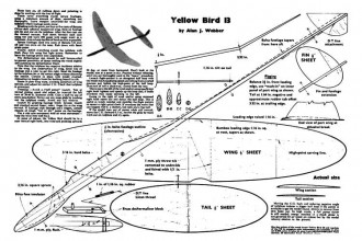 Yellow Bird model airplane plan