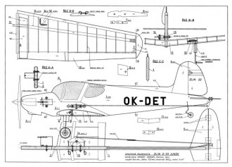 Zlin Z-22 model airplane plan