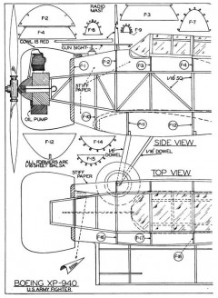 Boeing XP-940 p1 model airplane plan