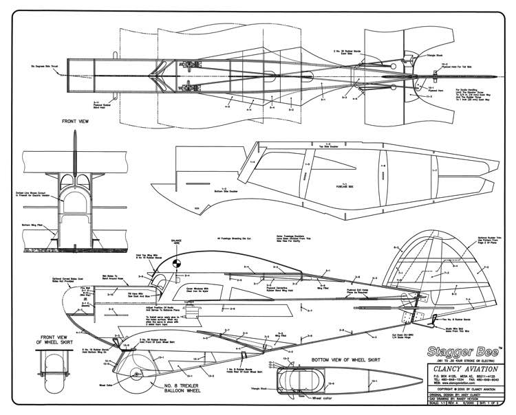 Stagger Bee Plans Free Download - AeroFred.com - Download and Share ...